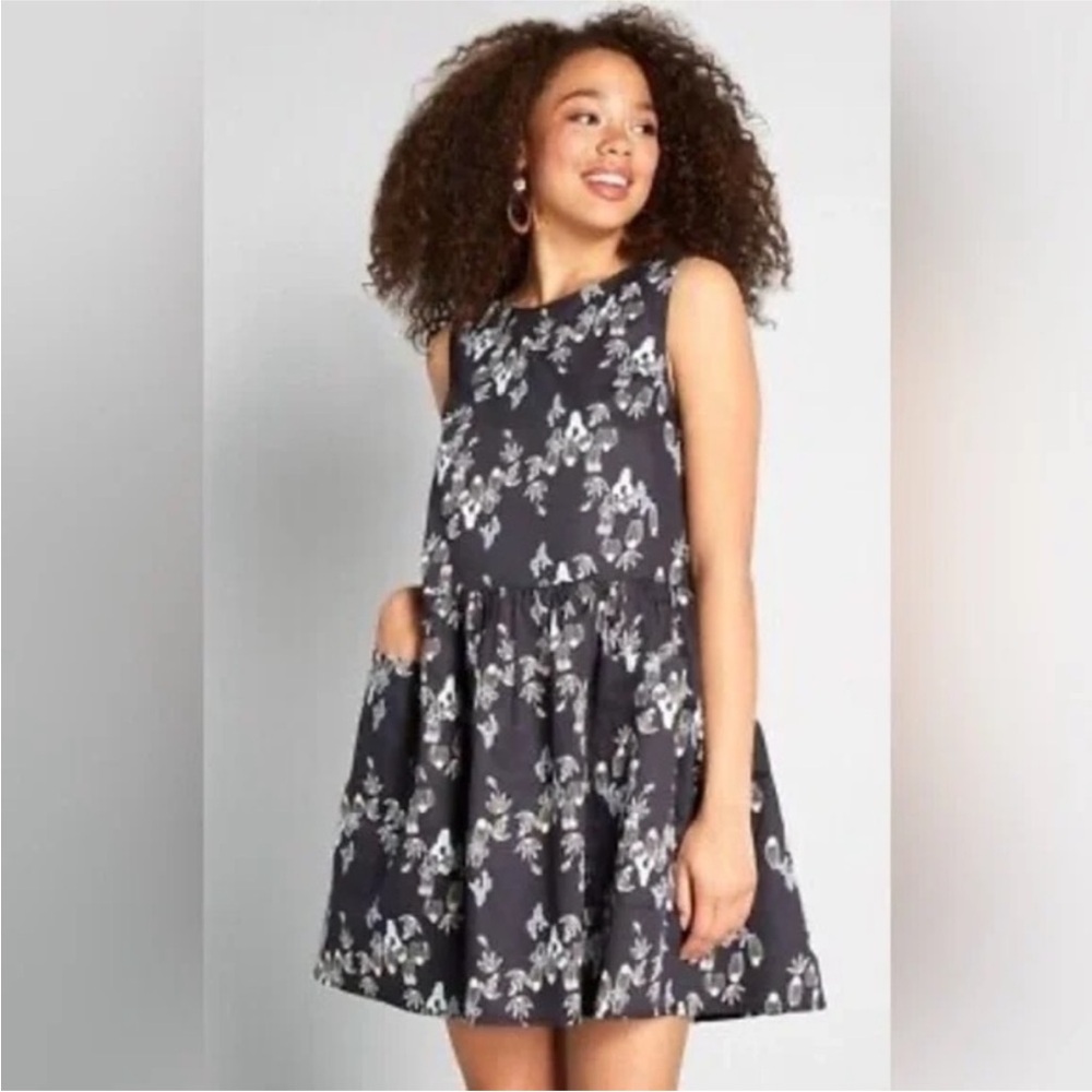 ModCloth cactus dress with large pockets
